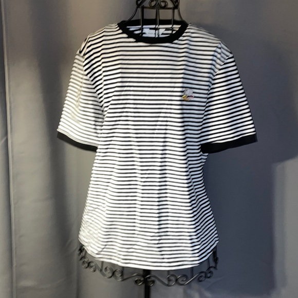 Dash Of Pep Tops - NWT.  Women’s size Medium Stripe black & white t-shirt.